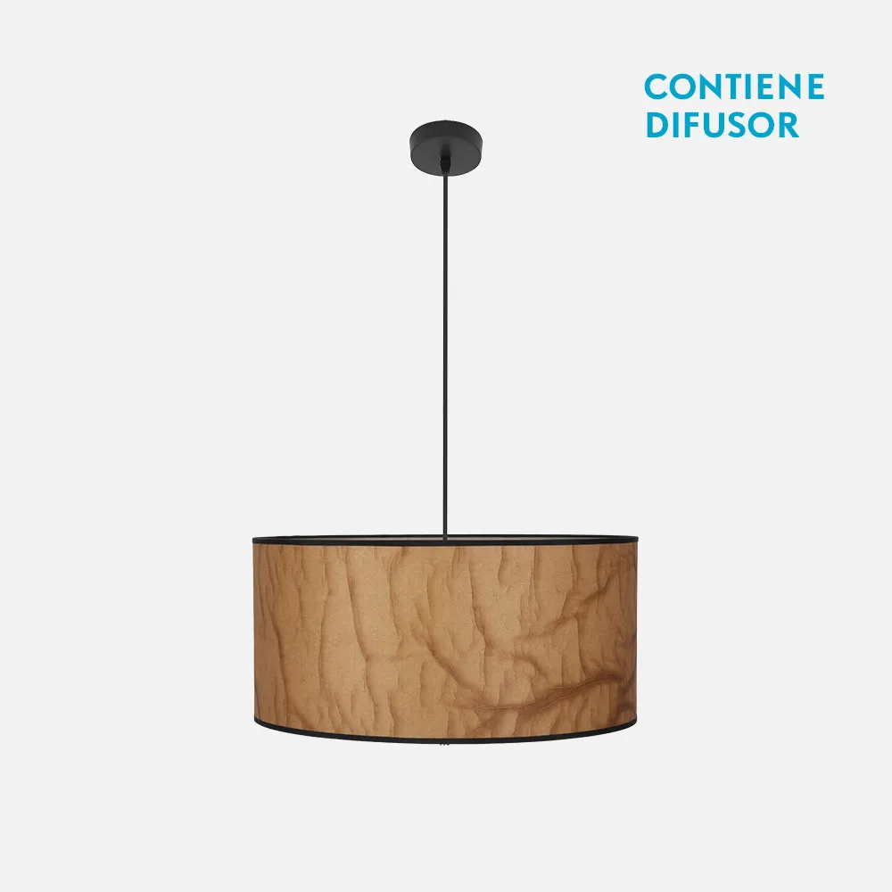 178495002 - Pendant light Tapiro 2xe27 Parchment/black Regx50x50 cm