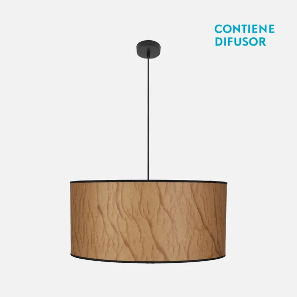 Pendant Light Tapiro 3xe27 Parchment/Black Regx60x60 cm