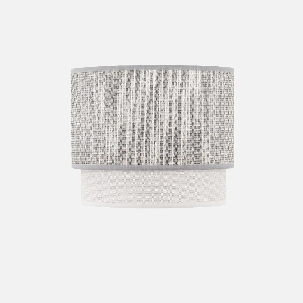 99.PA-111071028 - Lampshade Table lamp Kenya E14 Grey/white 18Dx16dx15h