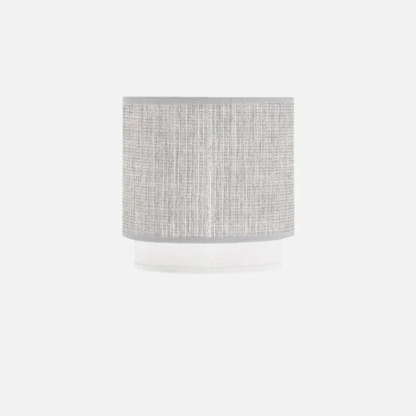 Pantalla Lampara Kenya e14 Gris/blanca 14Dx12dx14h
