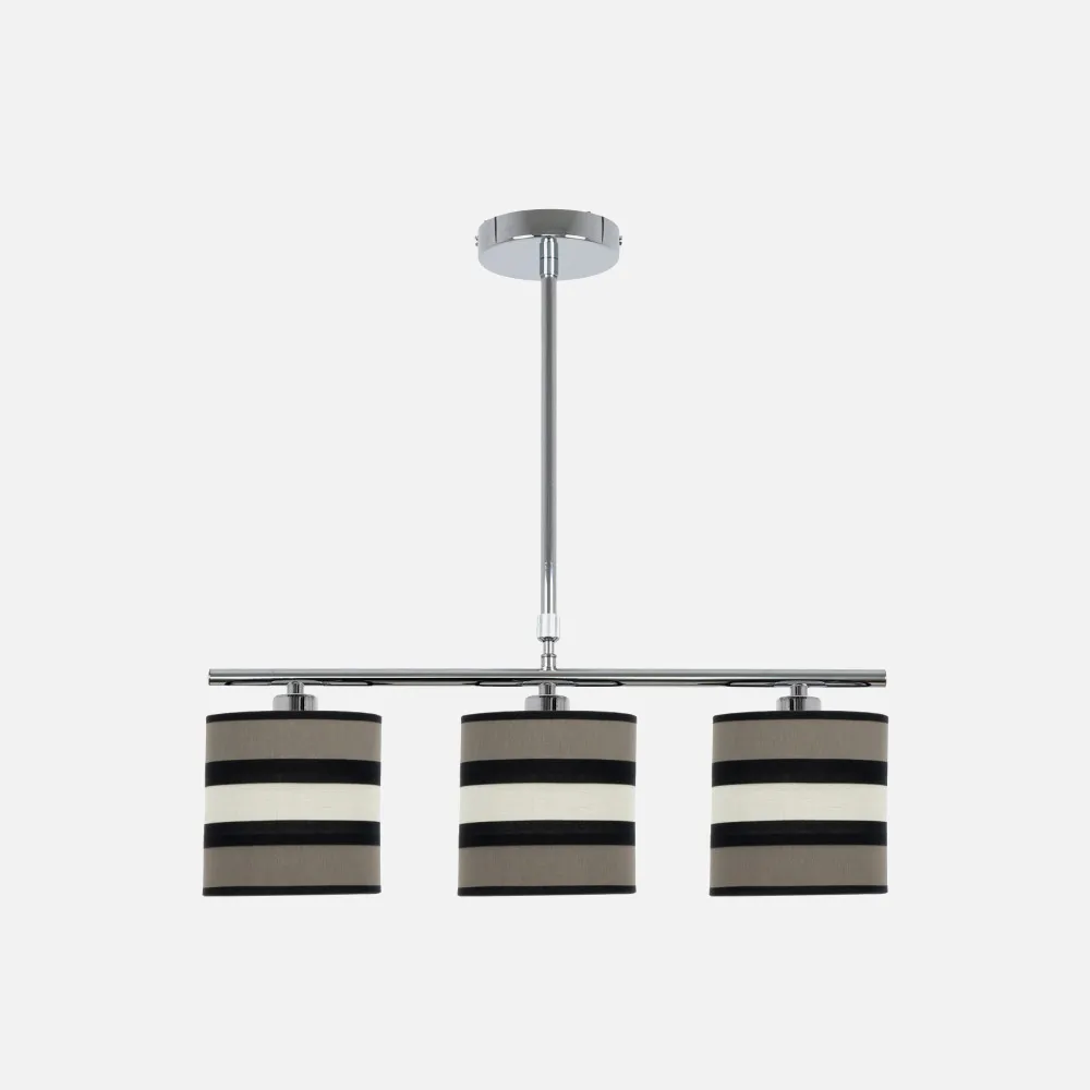 171253058 - Lampara Karla 3xe14 Topo/beis Regx55x14 Cm