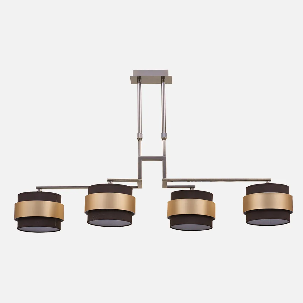 066454014 - Lamp 4aa Bremen Leather/brown-gold 4xe14 Regx92x25 Cm