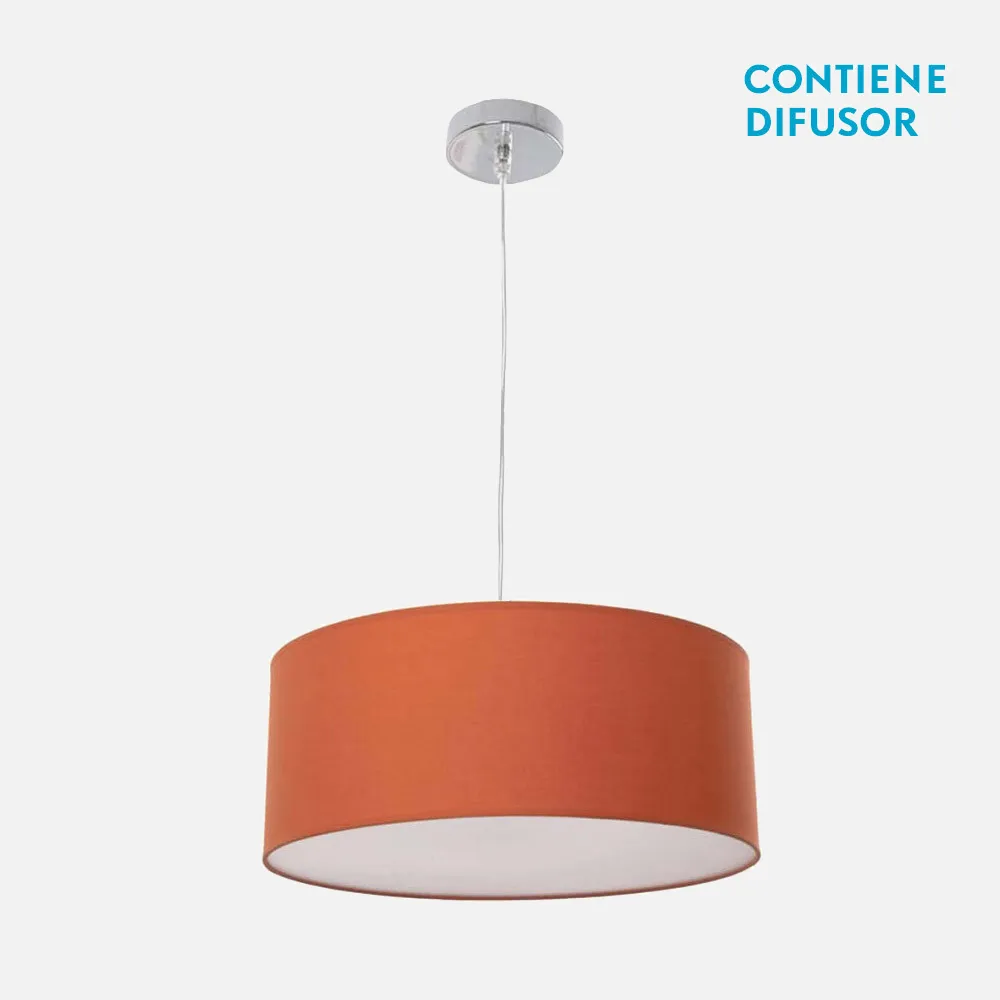 Colgante Adriatico Naranja 2xe27 Regx50d