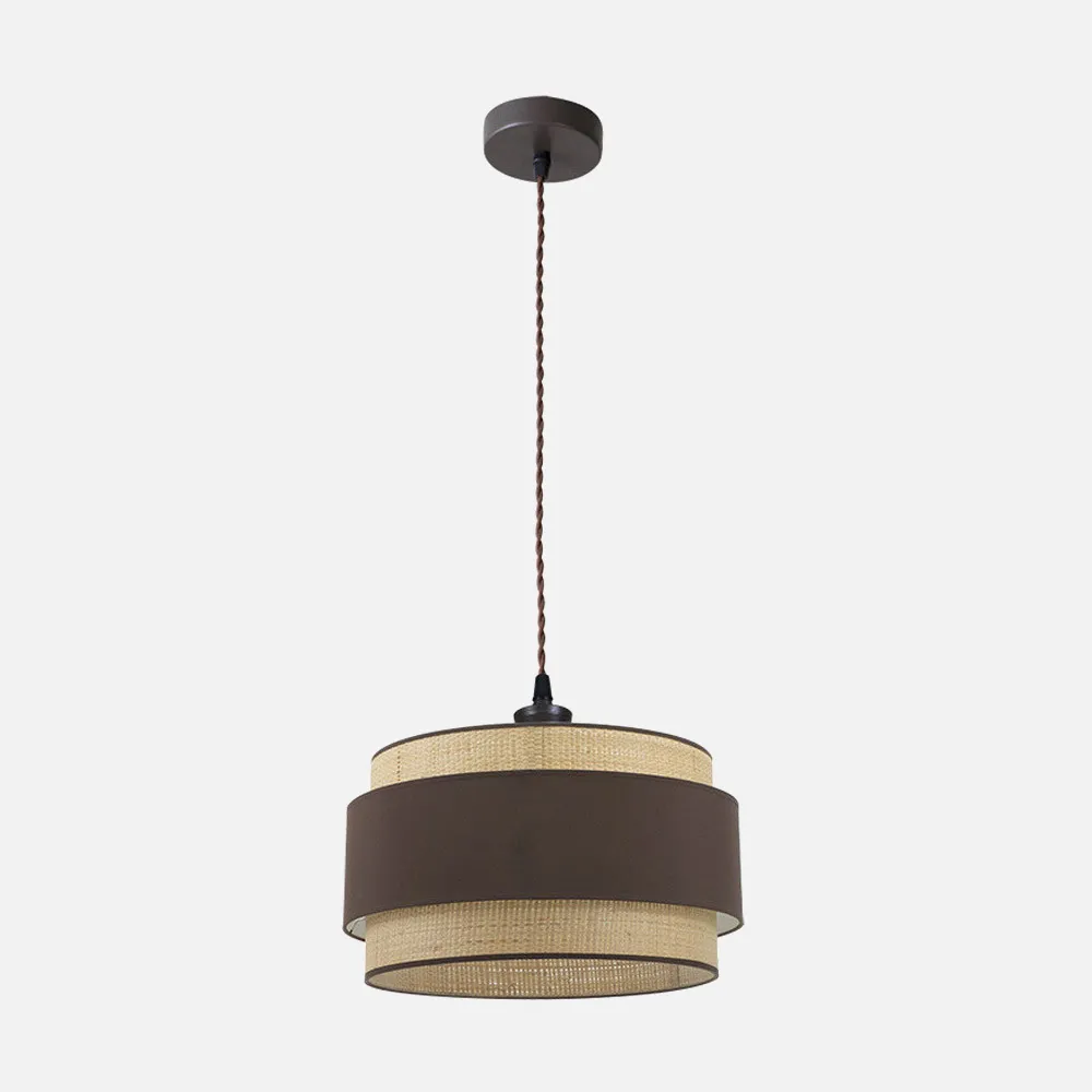 174294002 - Colgante Kandy 1xe27 Natural/marron Regx40x40 Cm