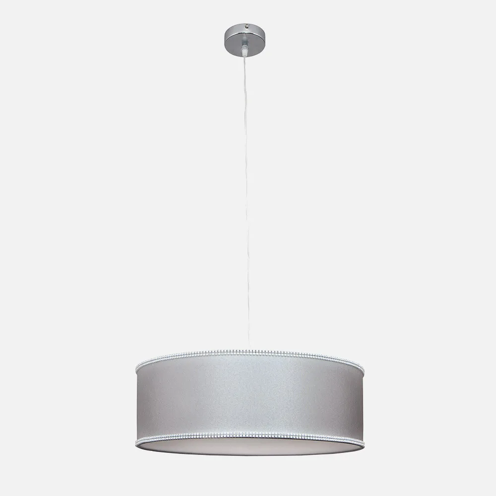 Colgante Santa Maria 2xe27 Cromo/gris Regx45x45 Cm
