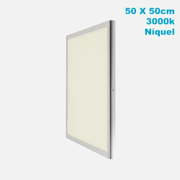 Panel Superf. 48w 3000k Niquel Satinad 50x50x2,3 3840lm Tolstoi