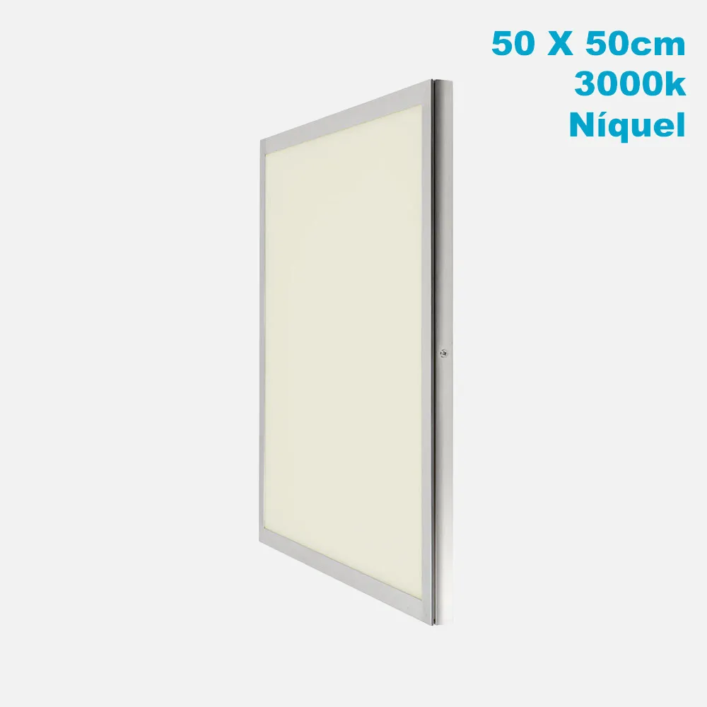 A65850103 - Panel Superf. 48w 3000k Niquel Satinad 50x50x2,3 3840lm Tolstoi