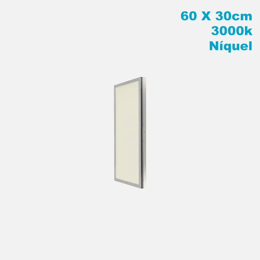 A65860103 - Surface Panel 36w 3000k Satin Nickel 2,3x60x30 2880lm Tolstoi