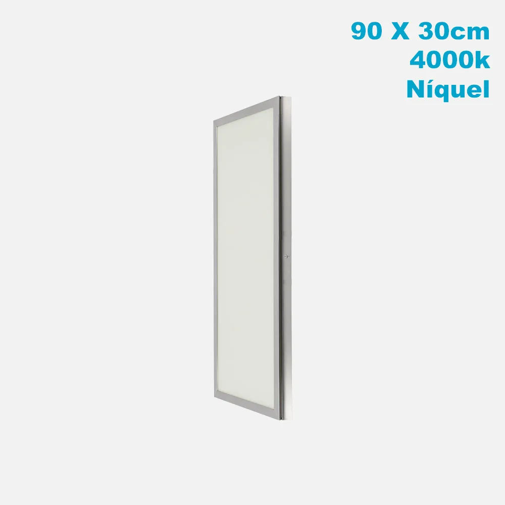 Panel Superf. 72w 4000k Niquel Satinad 30x90x2,3 5760lm Tolstoi
