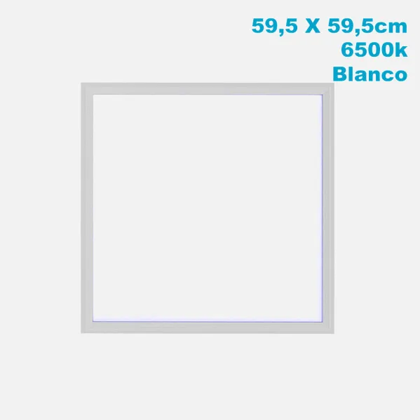 Panel Led 48w 6500k Lino Blanco 4800lm  1x59,5x59,5 Cm Corte 59x59 Cm