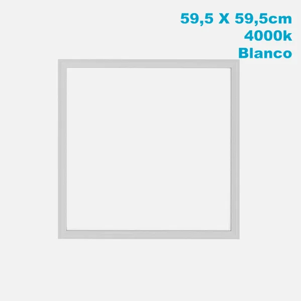 Panel Led 48w 4000k Lino Blanco 4800lm  1x59,5x59,5 Cm Corte 59x59 Cm