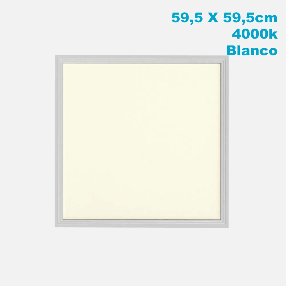 Panel Led 48w 4000k Lino Blanco 4800lm  1x59,5x59,5 Cm Corte 59x59 Cm