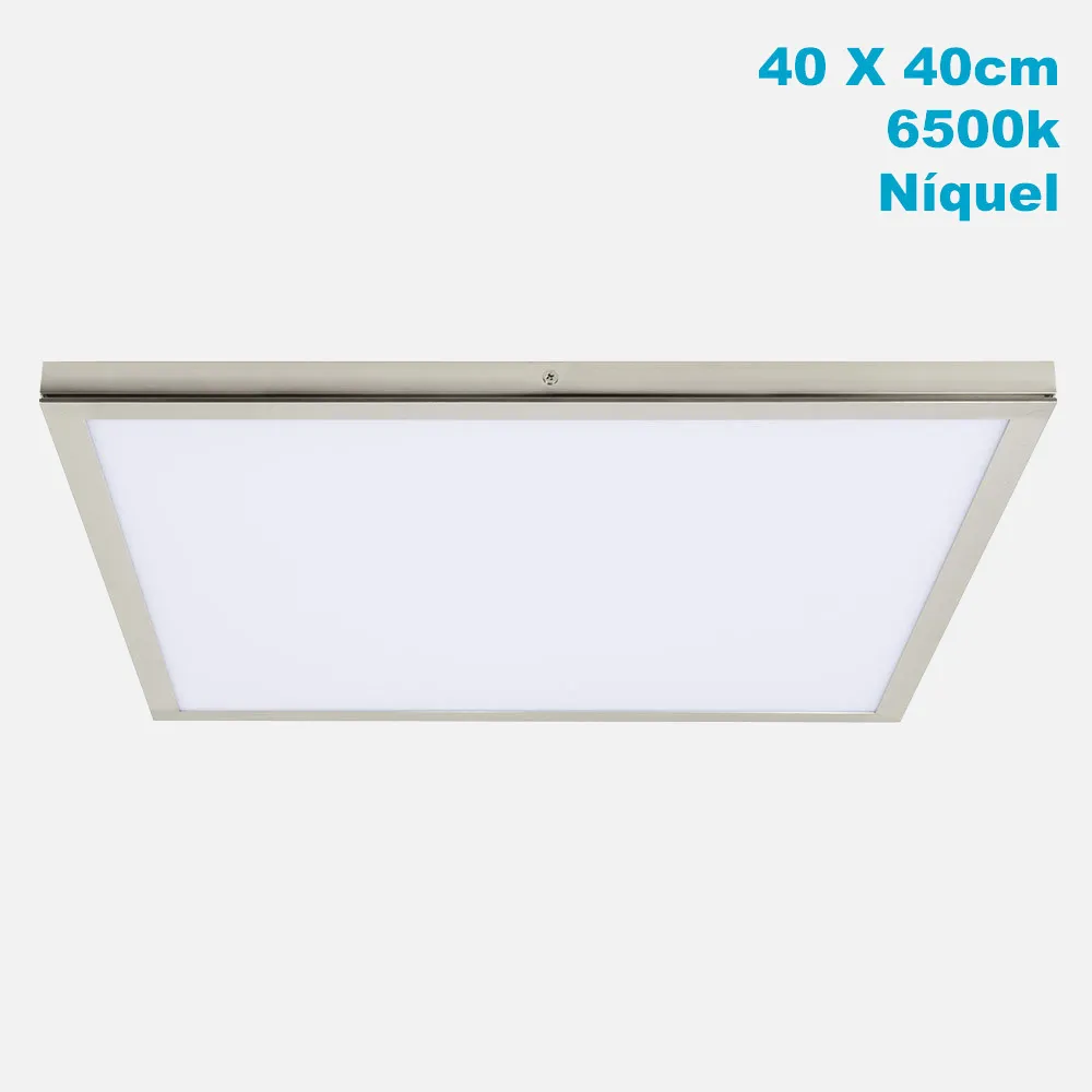 Panel Superf. 36w 6500k Tivoli Niquel 2,5x40x40 Cm 3060 Lm