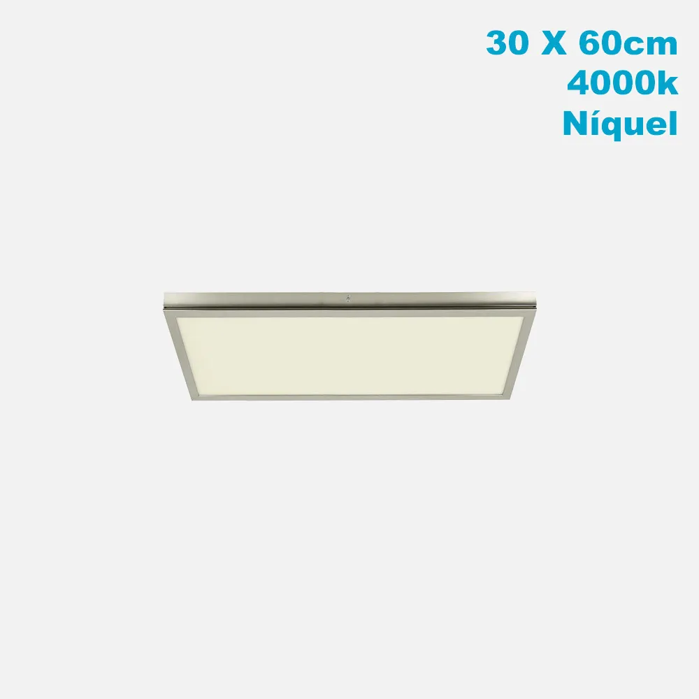 162496003 - Panel Surf. 36w 4000k Tivoli Nickel 2,5x30x60 Cm 3060 Lm