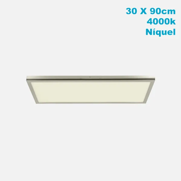 Panel Surf. 72w 4000k Tivoli Nickel 2,5x30x90 Cm 6120 Lm