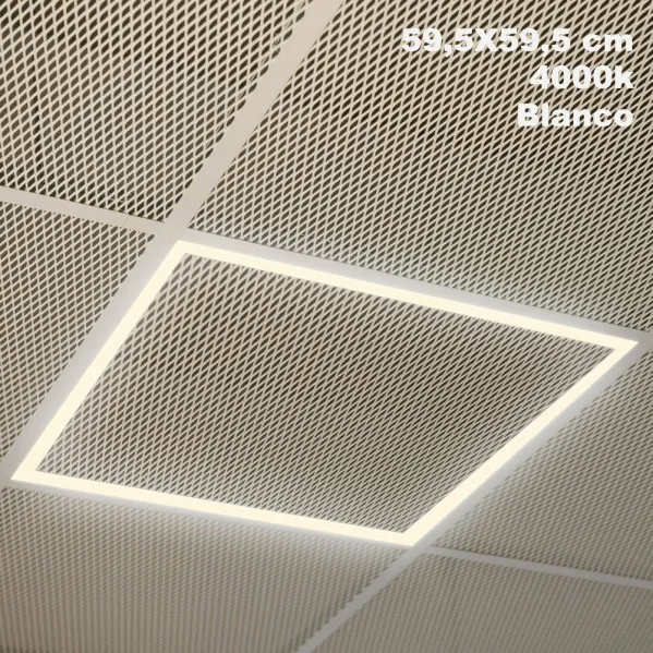 Marco Led Panel 48w 4000k Lorenzo 1,5x59,5x59,5 Cm Aluminium 4400lm Cut-out 57,5x57,5 Cm