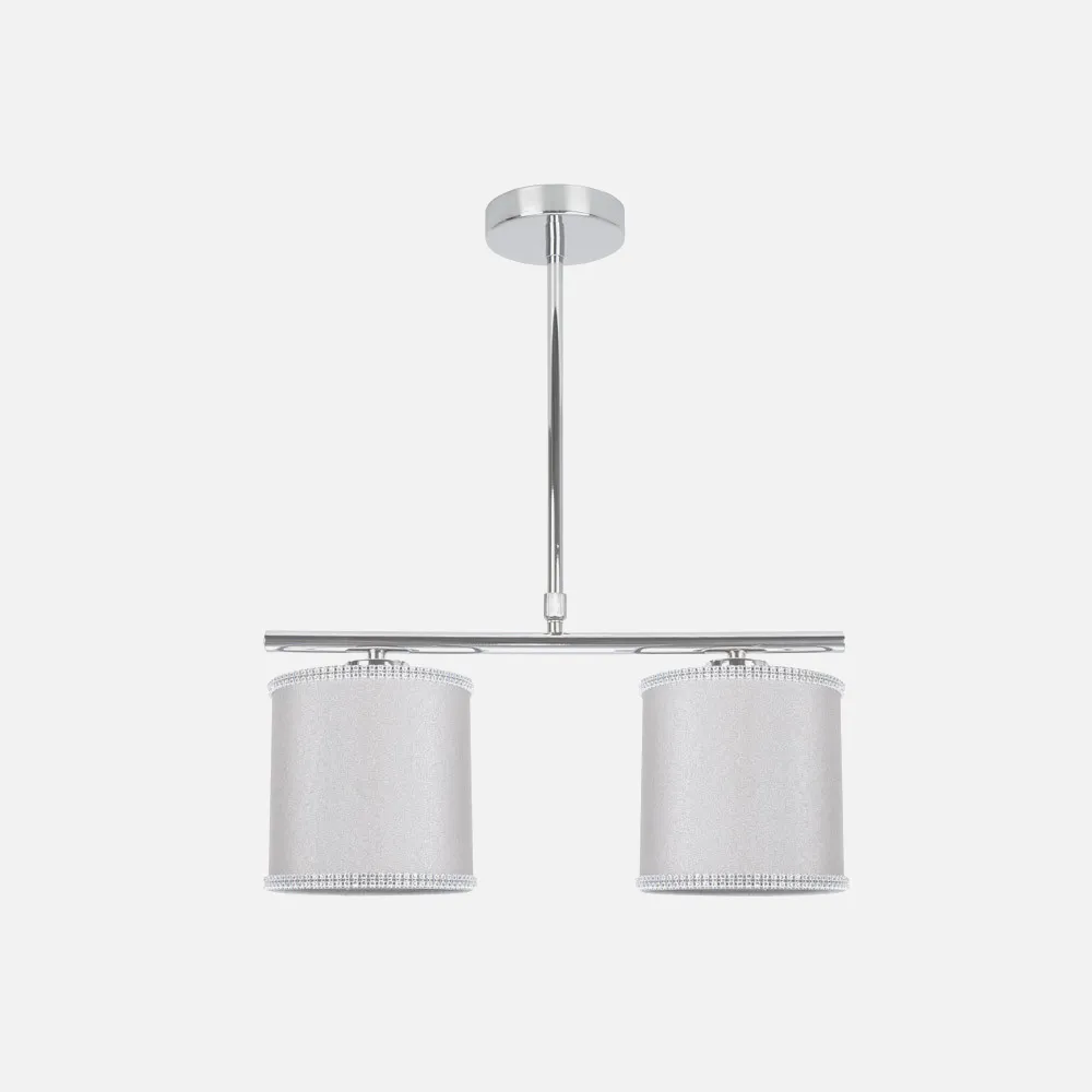 Lampara Santa Maria 2xe14 Cromo/gris Regx40x14 Cm