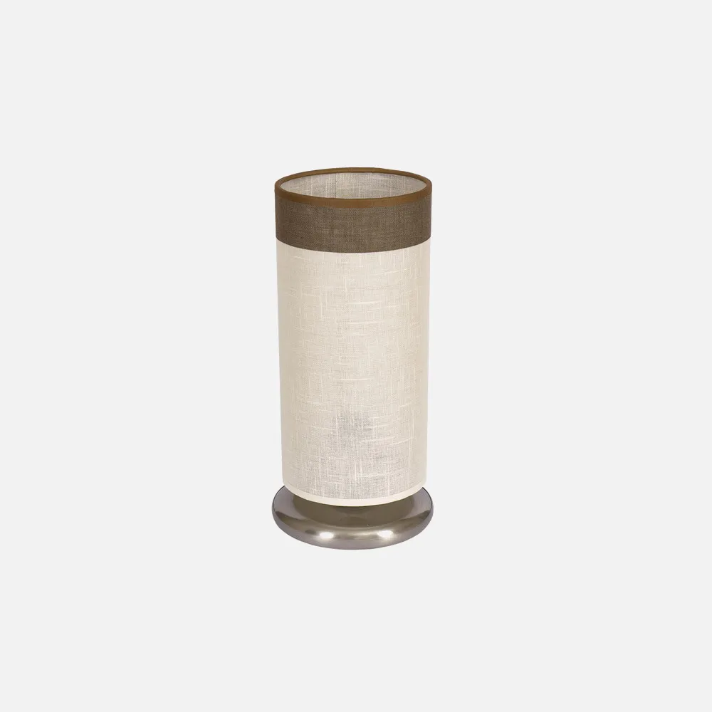 Sobremesa 1l. Beis/marron Cilindrico (29x13)