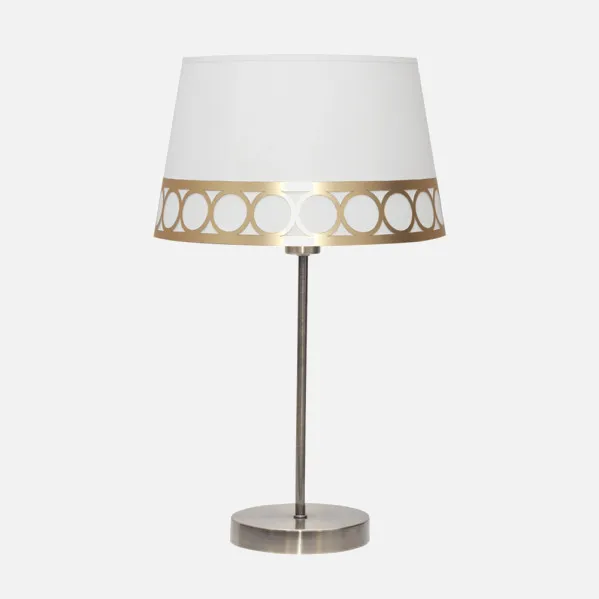 Lâmpada de Mesa Dalia 1xe14 Branco/ouro 44x25x25 Cm