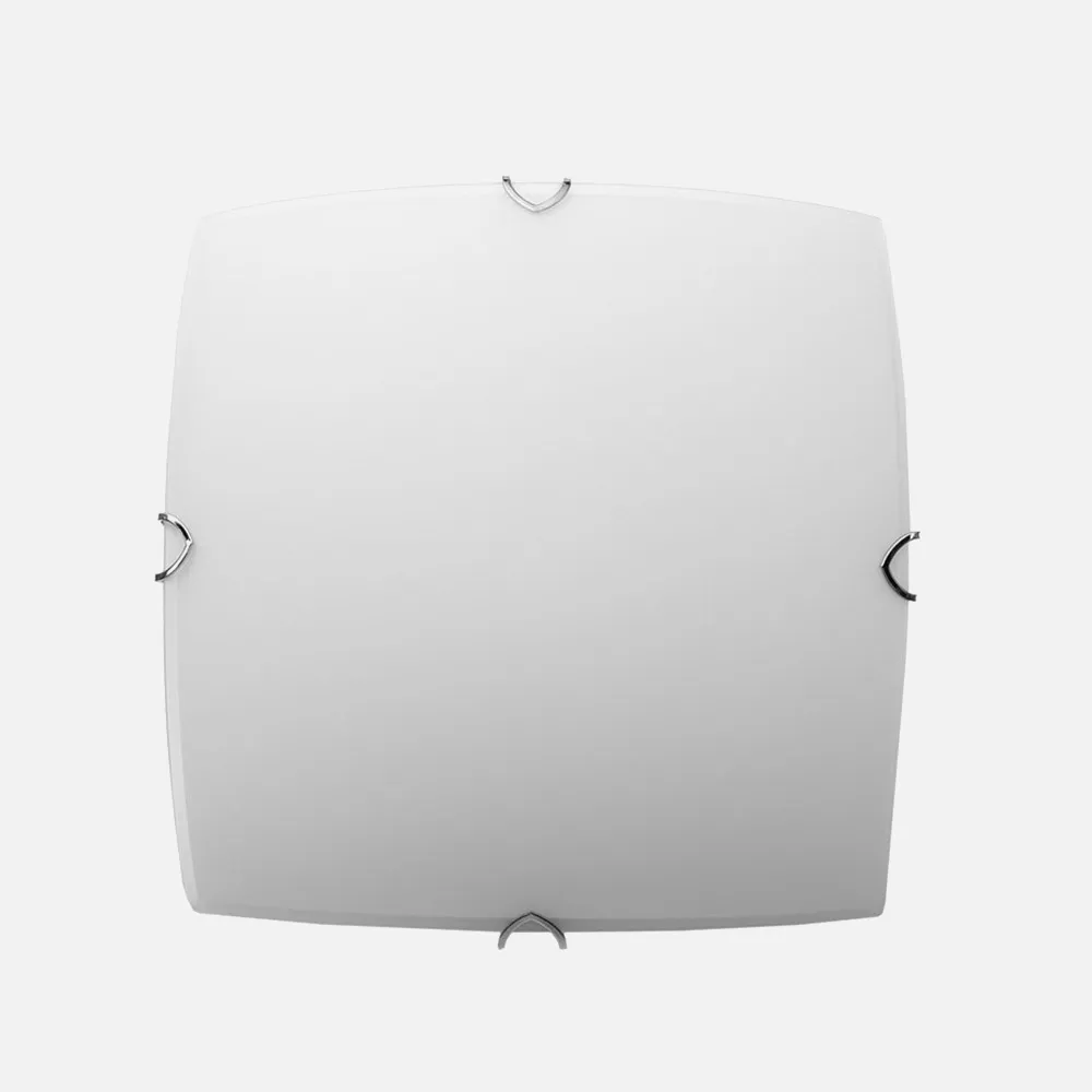 Plafon Cuadrado Serie Pluton 2xe27 Blanco 30x30