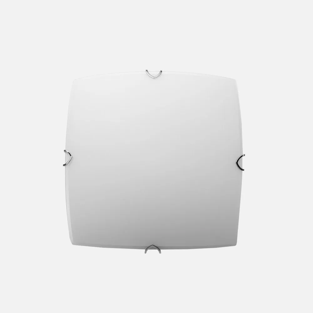 Plafon Cuadrado Serie Pluton 1xe27 Blanco 25x25