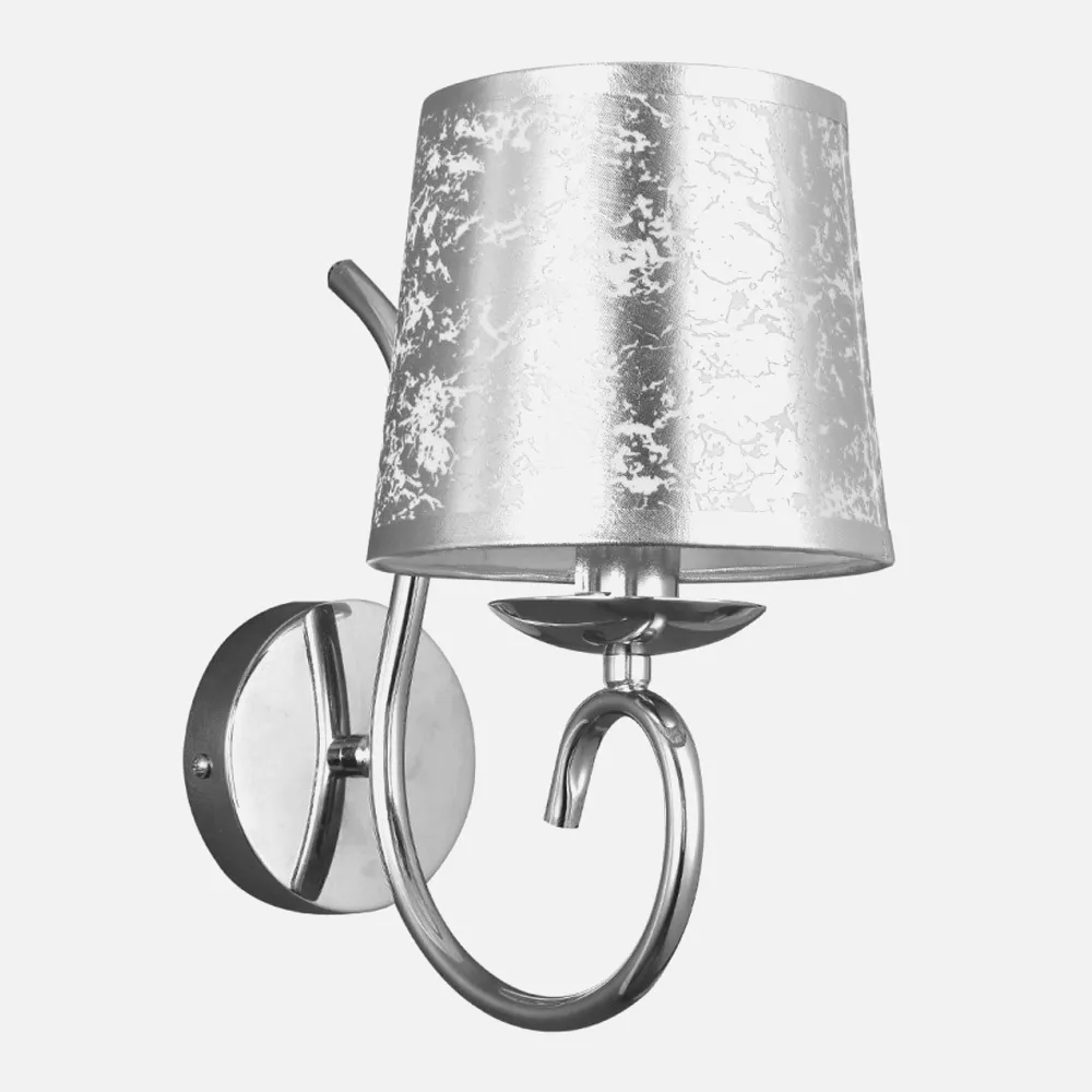 Aplique Tampico 1xe14 Cromo Pantalla plata