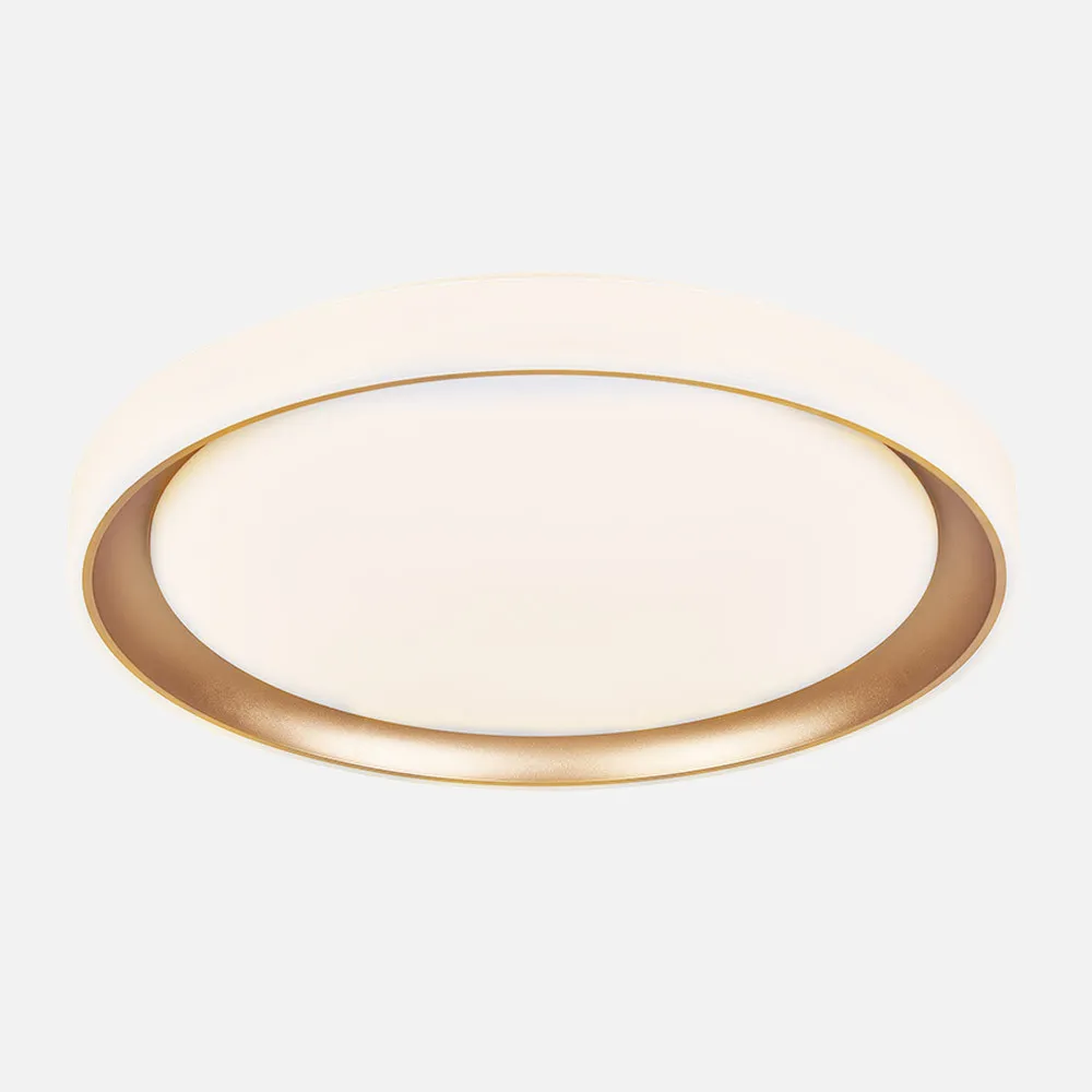 Plafon Luanda 72w 3000-4000-6000k Oro Red.7x49,5d 7200lm Reg.intens. C.remoto C/memoria