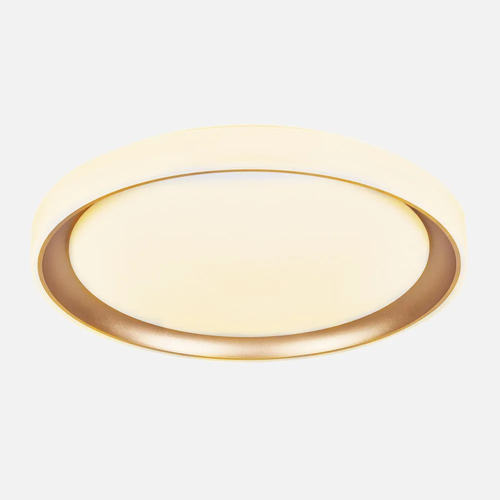 Plafon Luanda 72w 3000-4000-6000k Oro Red.7x49,5d 7200lm Reg.intens. C.remoto C/memoria