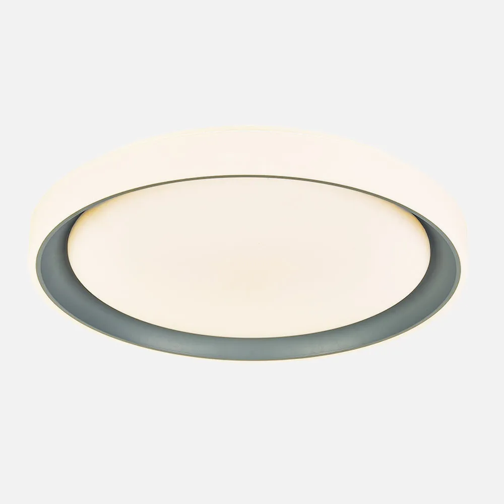 Plafon Luanda 72w 3000-4000-6000k Gris Red.7x49,5d 7200lm Reg.intens. C.remoto C/memoria