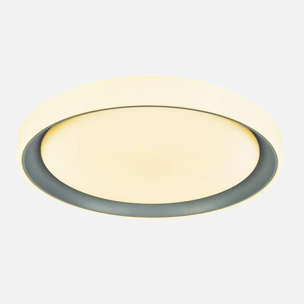 Plafon Luanda 72w 3000-4000-6000k Gris Red.7x49,5d 7200lm Reg.intens. C.remoto C/memoria
