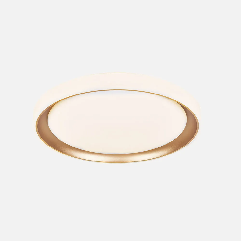 Plafon Luanda 48w 3000-4000-6000k Oro Red.7x39,5x39,5 Cm 4800lm Reg.intens. C.remoto C/memoria