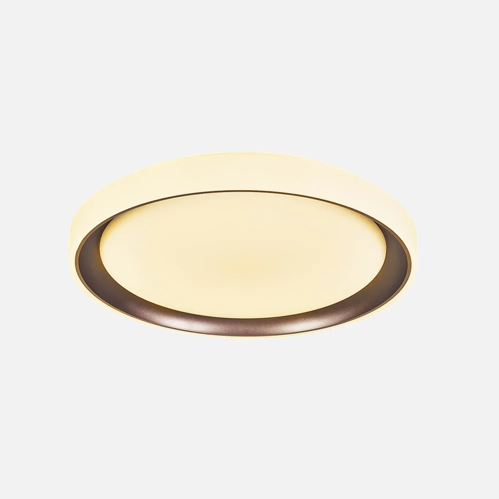 Plafon Luanda 48w 3000-4000-6000k Marron 7x39,5x39,5 Cm 4800lm Reg.intens. C.remoto C/memoria