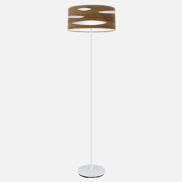 Blanco/Madera Oscura