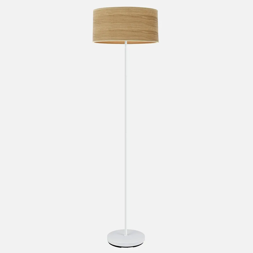 176841085 - Foot Living room Jerte 1xe27  White/wood Clara 165x40x40 Cm