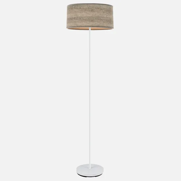 Foot Living room Jerte 1xe27  White/wood Grey 165x40x40 Cm