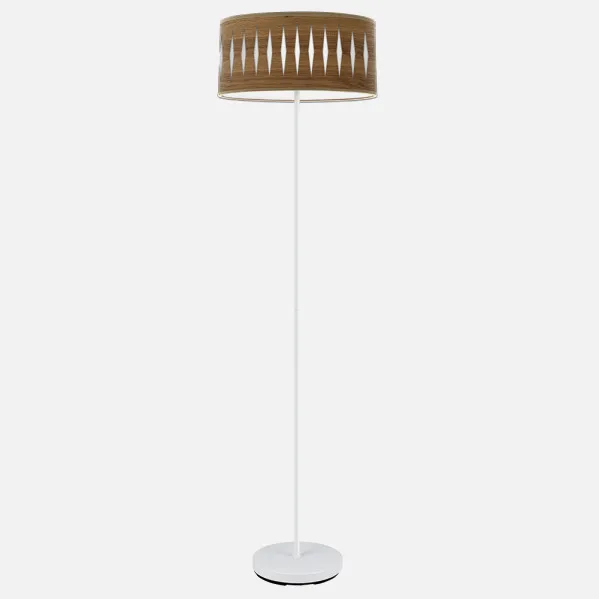 Blanco/Madera Oscura