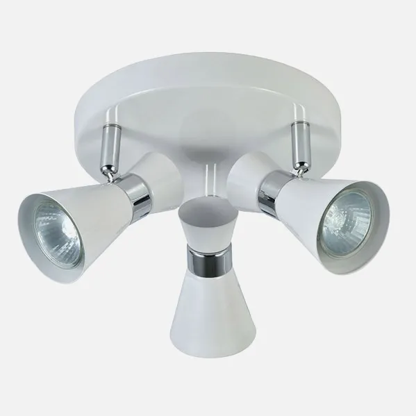 Ceiling light Máximo 3xgu10 White/chrome 13x20x20 Cm