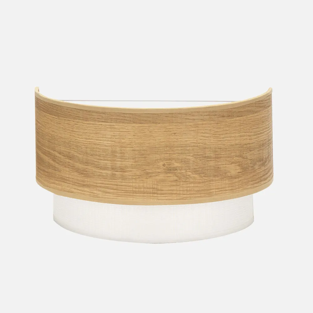 Aplique Myriam 1xe27 Madera Clara 17x30x16 cm