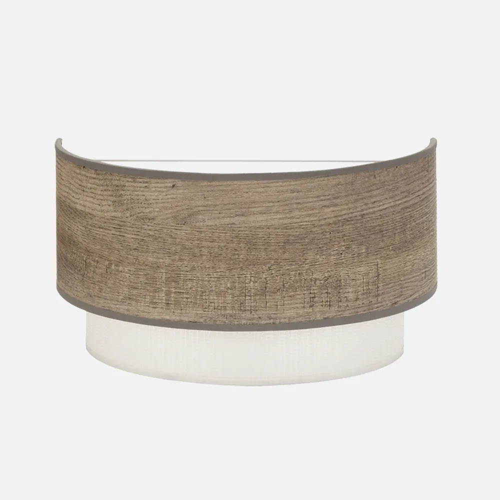 177661083 - Aplique Myriam 1xe27 Madera Gris 17x30x16 cm