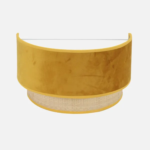 Candeeiro de parede Reyes 1xe27 Natural/yema 17x30x16 cm