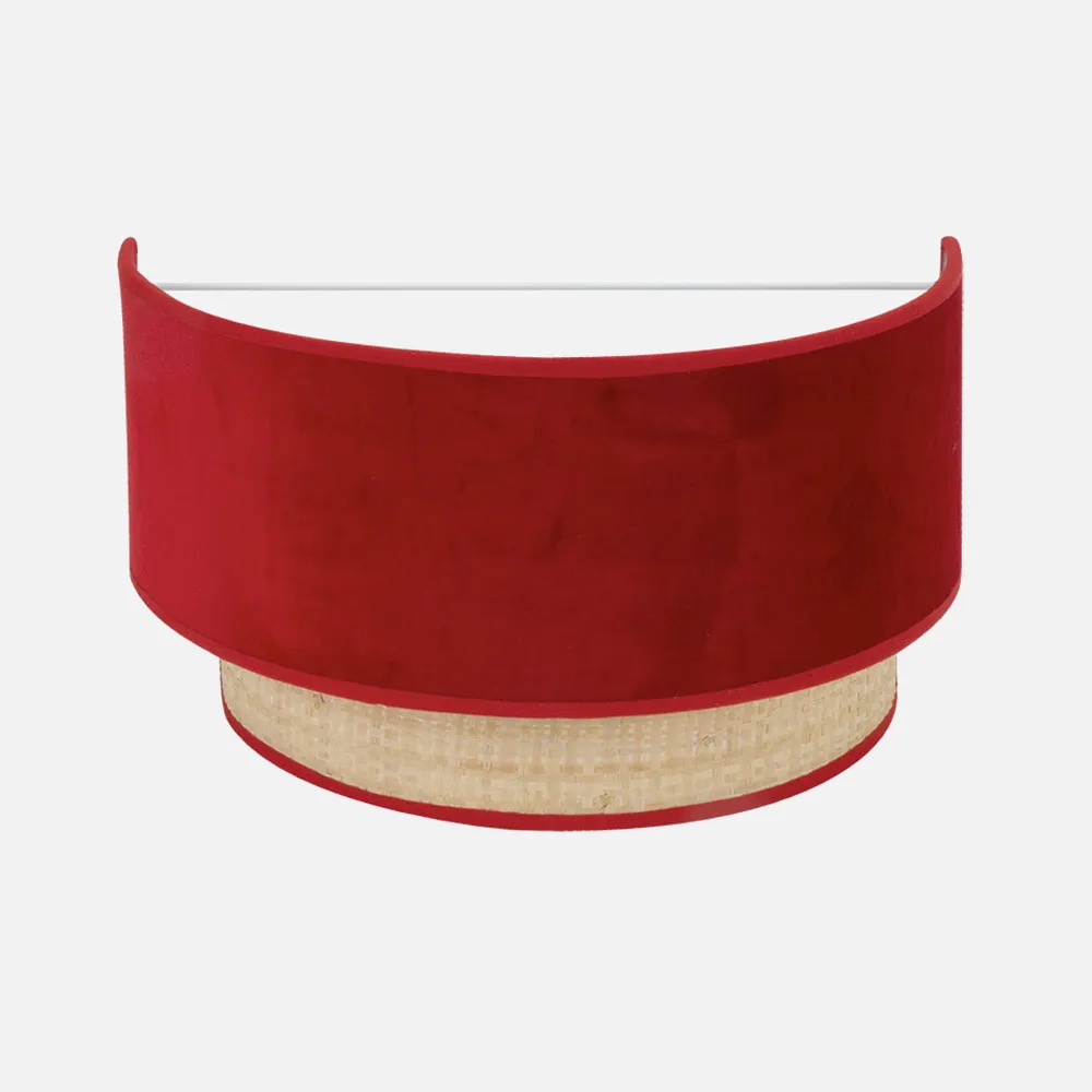 177461007 - Aplique Reyes 1xe27 Natural/rojo17x30x16 cm