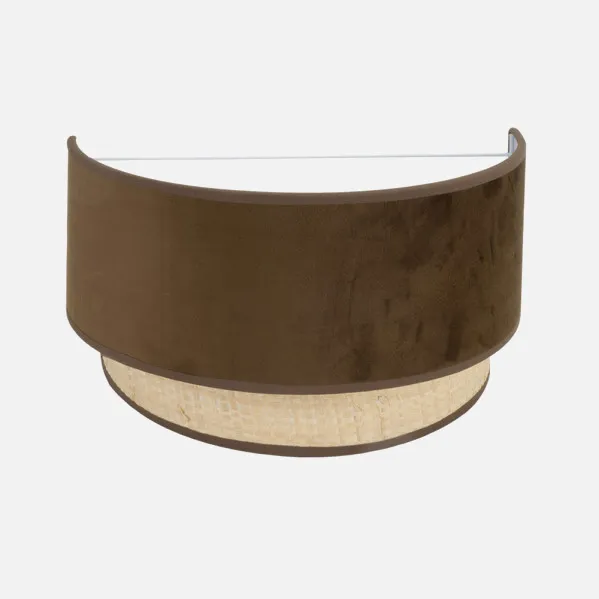 Wall light Kings 1xe27 Natural/brown 17x30x16 cm
