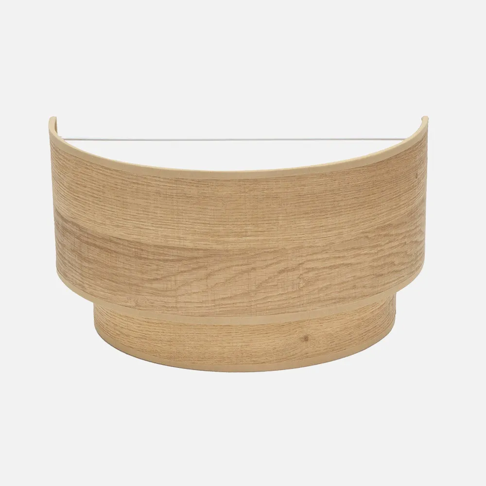 175361085 - Aplique Doble Smile 1xe27 Madera Clara 17x30x15 Cm