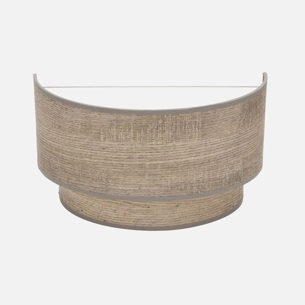 175361083 - Aplique Doble Smile 1xe27 Madera Gris 17x30x15 Cm