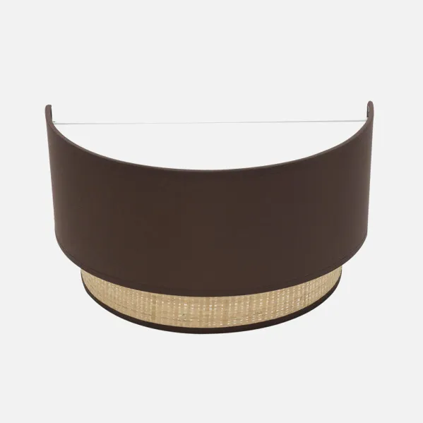 Wall light Kandy 1xe27 Natural/brown 17x30x15 Cm
