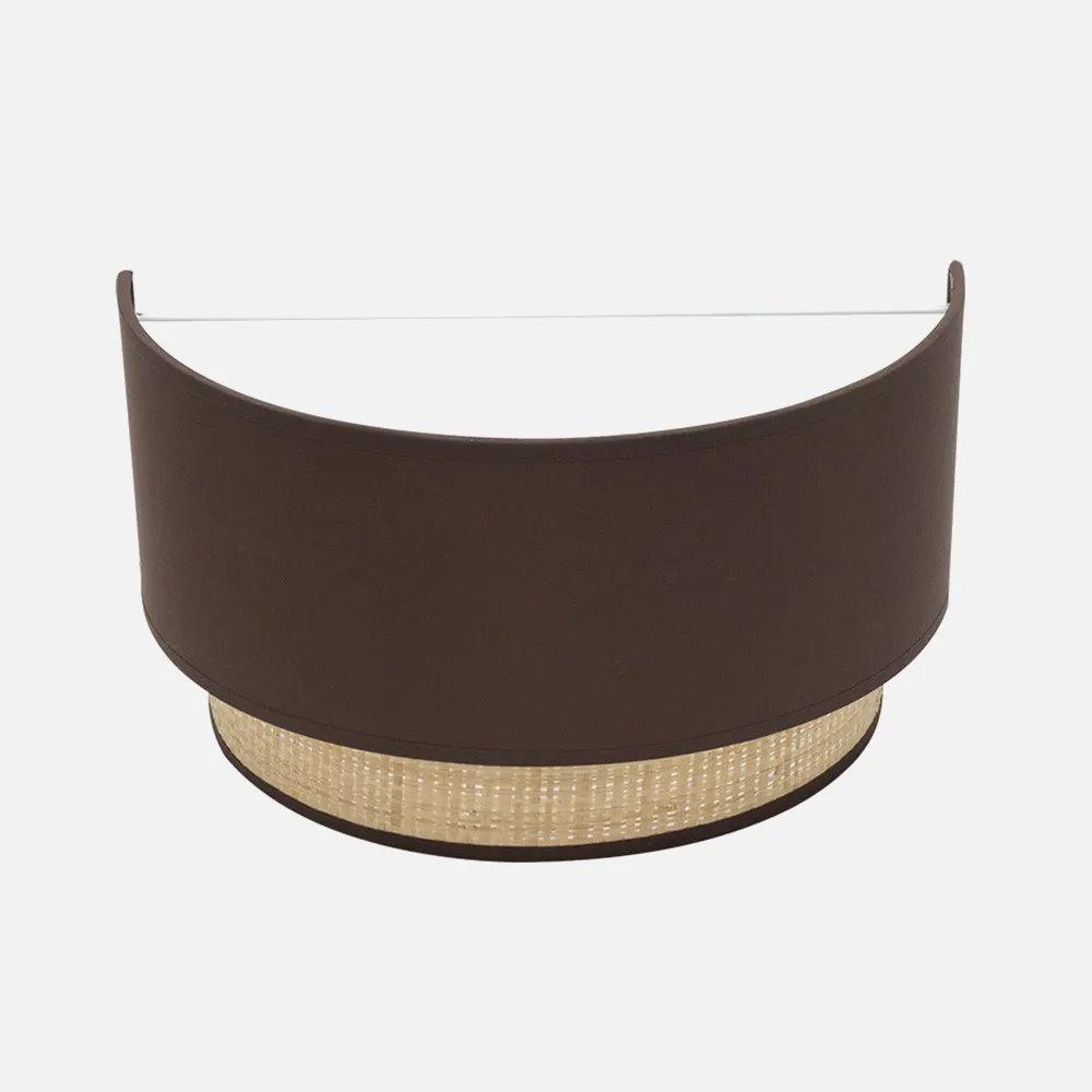 174261002 - Aplique Kandy 1xe27 Natural/marron 17x30x15 Cm
