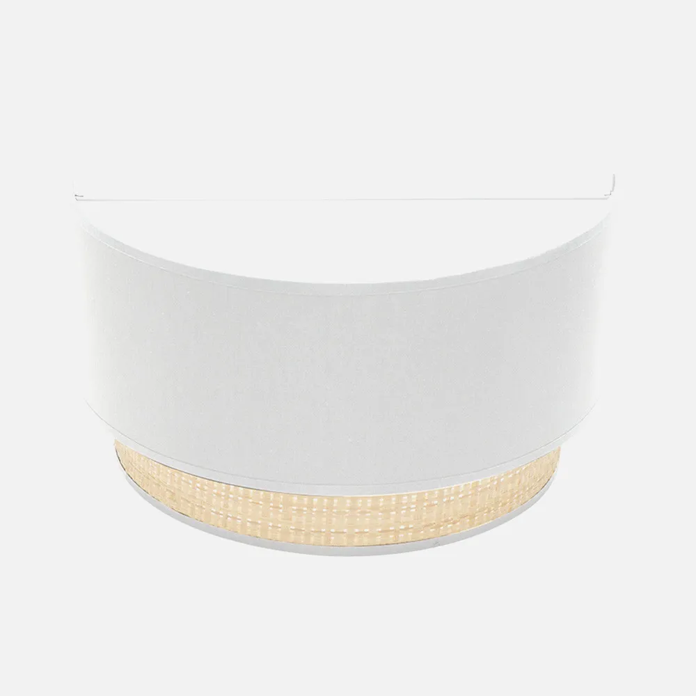 Aplique Kandy 1xe27 Natural/blanco 17x30x15 Cm