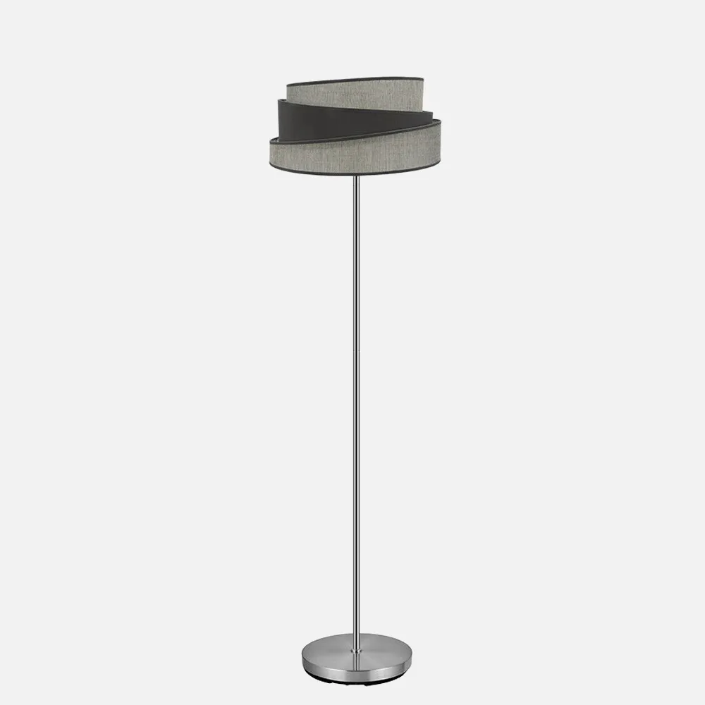 179841028 - Pie Salon Hara 1xe27 Niquel/gris 162x40x40 Cm