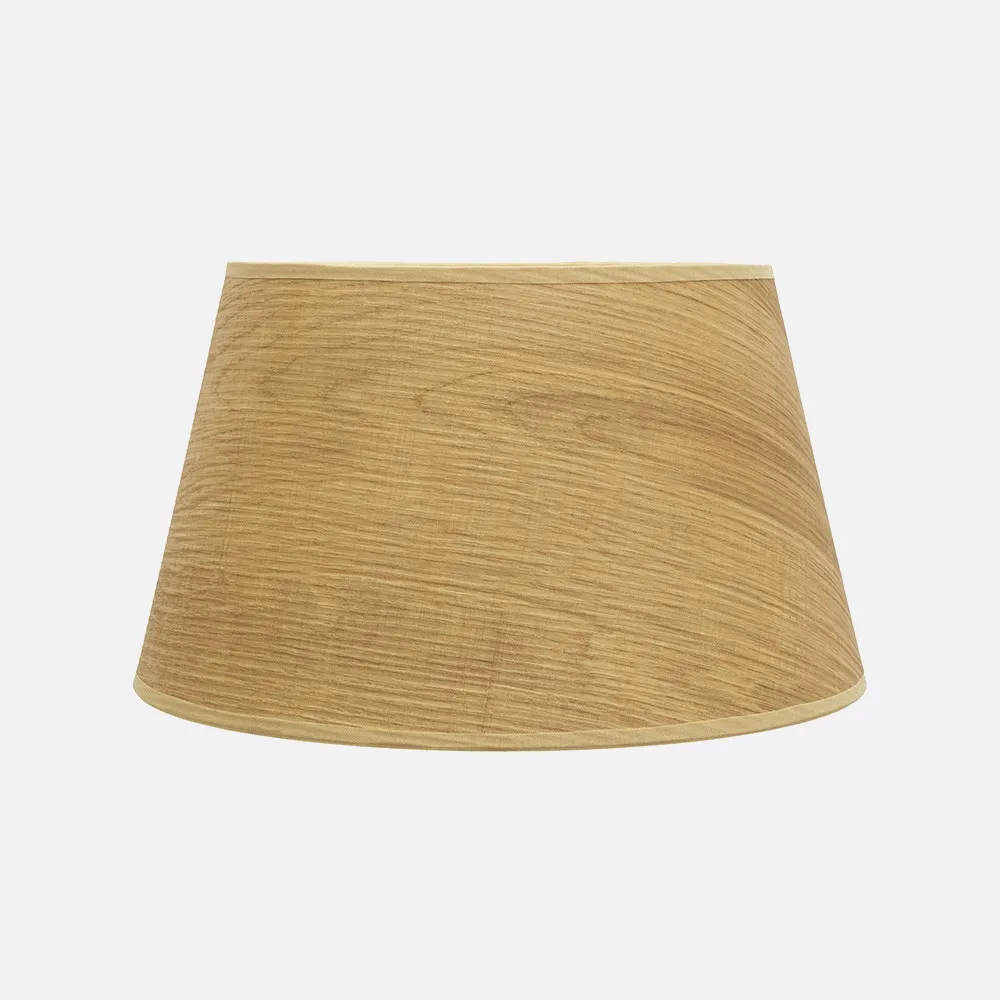 178314085 - Pantalla Salma E27 Madera Clara 40dx30dx25h Conica  Abierta