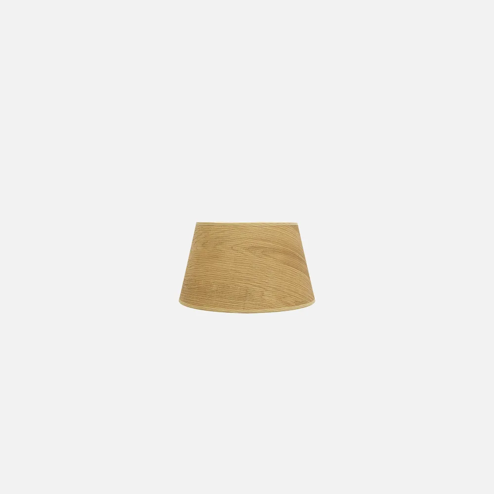 178311585 - Pantalla Salma E27 Madera Clara 15dx12dx13h Conica Abierta